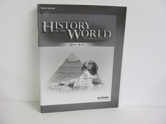 History of the World Abeka Quiz Key Pre-Owned 7th Grade History Textbooks