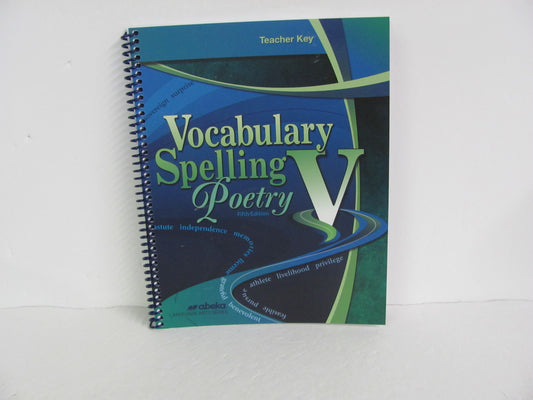 Vocabulary Spelling Poetry V Abeka 11th Grade Spelling/Vocabulary Books