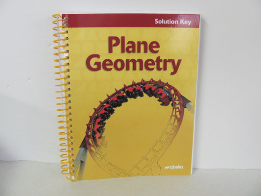 Plane Geometry Abeka Solution Key Pre-Owned 11th Grade Mathematics Textbooks