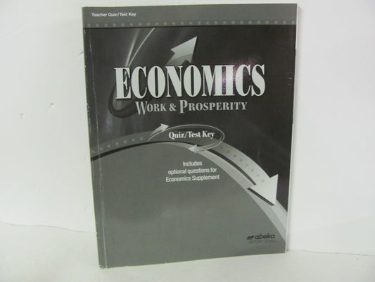 Economics Abeka Quiz/Test Key  Pre-Owned 12th Grade History Textbooks