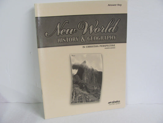 New World History Abeka Answer Key  Pre-Owned 6th Grade History Textbooks