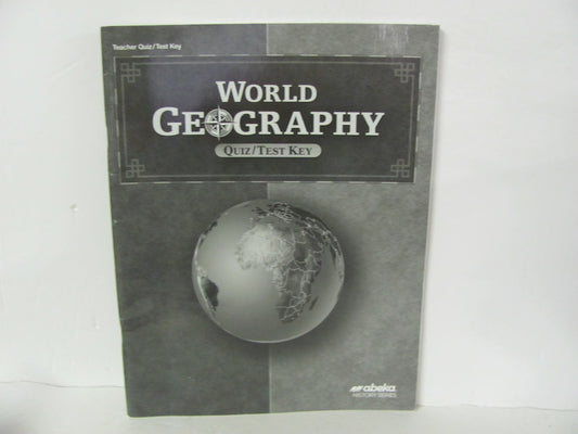 World Geography Abeka Quiz/Test Key  Pre-Owned 9th Grade History Textbooks