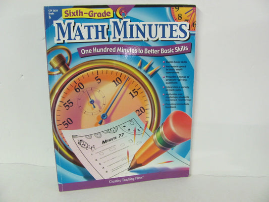 Math Minutes Creative Teaching Workbook  Pre-Owned Mathematics Textbooks