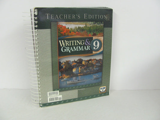 Writing & Grammar BJU Press Teacher Edition Used 9th Grade Language Textbooks