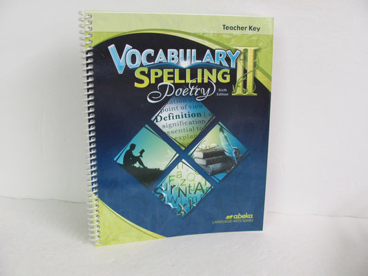 Vocabulary Spelling Poetry II Abeka 8th Grade Spelling/Vocabulary Books