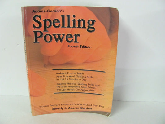 Spelling Power Castlemoyle Pre-Owned Adams-Gordon's Spelling/Vocabulary Books