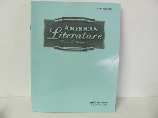 American Literature Abeka Answer Key  Pre-Owned 11th Grade Reading Textbooks