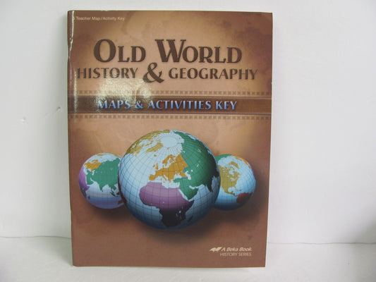 Old World History Abeka Maps & Activities Key  Pre-Owned History Textbooks