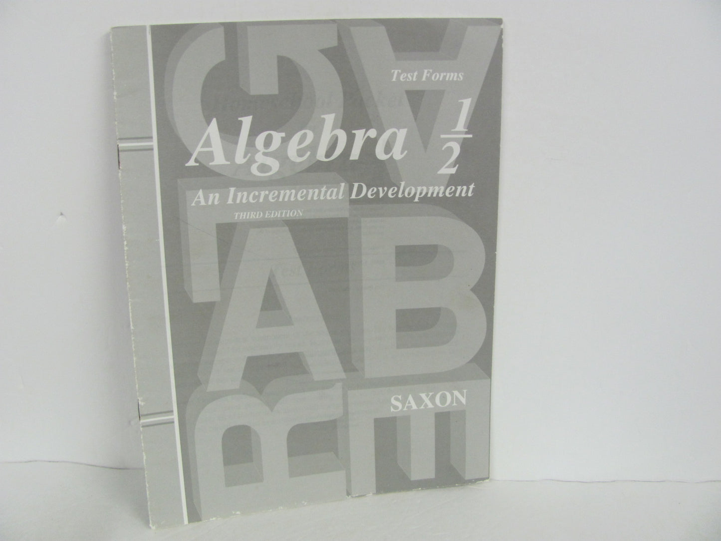 Algebra 1/2 Saxon Tests  Used 8th Grade Mathematics Textbooks