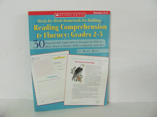 Reading Comprehension Scholastic Pre-Owned Rose 2nd Grade Reading Textbooks