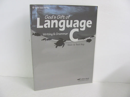 Language C Abeka Quiz/Test Key  Pre-Owned 6th Grade Language Textbooks