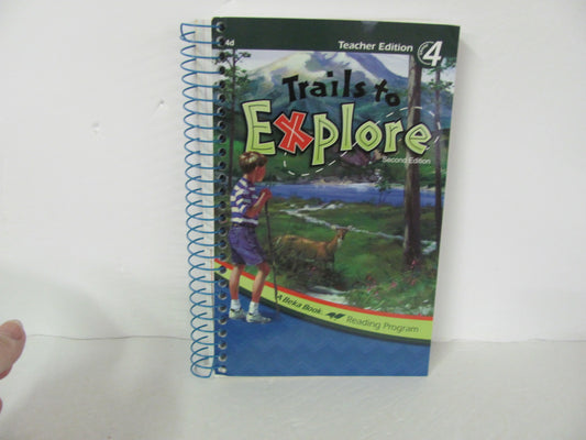 Trails to Explore Abeka Teacher Edition  Pre-Owned 4th Grade Reading Textbooks