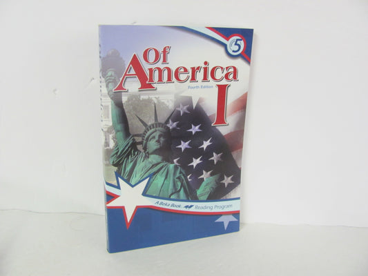 Of America 1 Abeka Student Book Pre-Owned 5th Grade Reading Textbooks