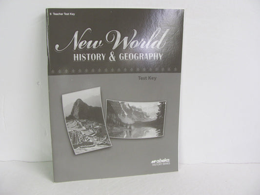 New World History Abeka Test Key Pre-Owned 6th Grade History Textbooks