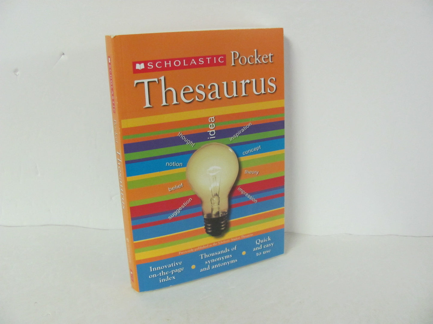 Pocket Thesaurus Scholastic Pre-Owned Reference Books