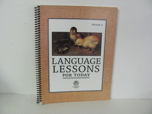 Language Lessons For Today My Father's World Pre-Owned Serl Language Textbooks