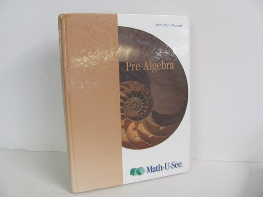 Pre Algebra Math U See Instruction Manual  Pre-Owned Demme Mathematics Textbooks