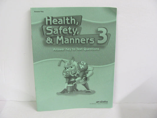 Health, Safety, & Manners Abeka Answer Key  Pre-Owned 3rd Grade Health Books