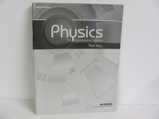 Physics Abeka Test Key Pre-Owned 12th Grade Science Textbooks