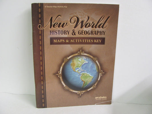 New World History Abeka Map/Activity Key  Pre-Owned 6th Grade History Textbooks