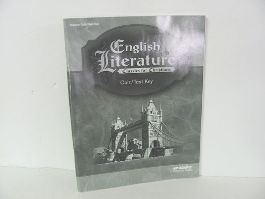 English Literature Abeka Quiz/Test Key  Pre-Owned 12th Grade Reading Textbooks