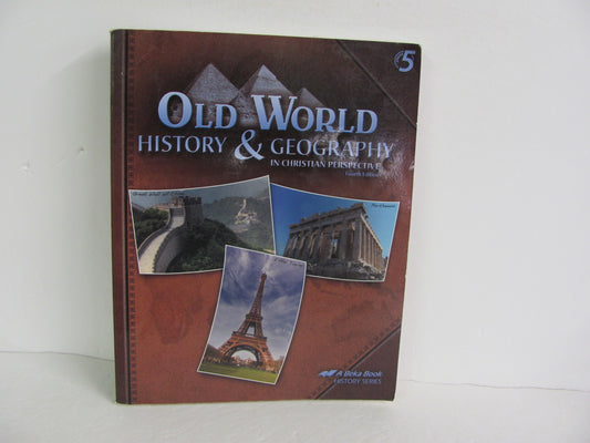 Old World History Abeka Student Book Pre-Owned 5th Grade History Textbooks