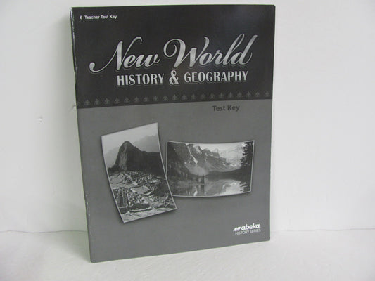 New World History Abeka Test Key Pre-Owned 6th Grade History Textbooks