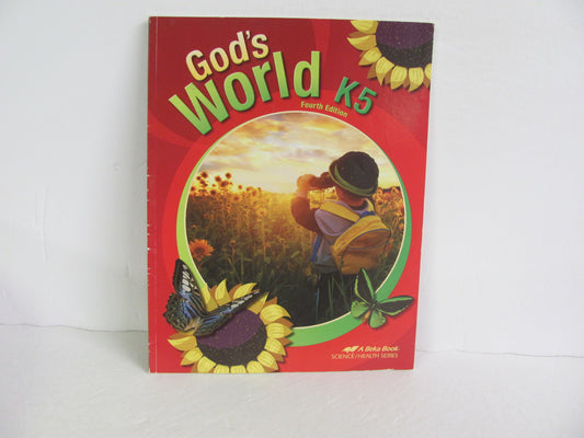 God's World K5 Abeka Student Book Pre-Owned Kindergarten Science Textbooks