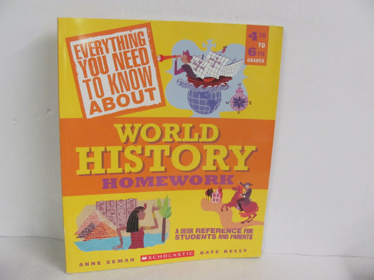 World History Homework Scholastic Pre-Owned Elementary World History Books