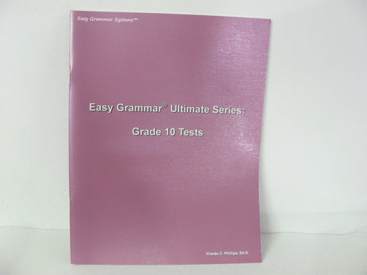 Easy Grammar Ultimate ISHA Enterprises Tests  Pre-Owned Language Textbooks