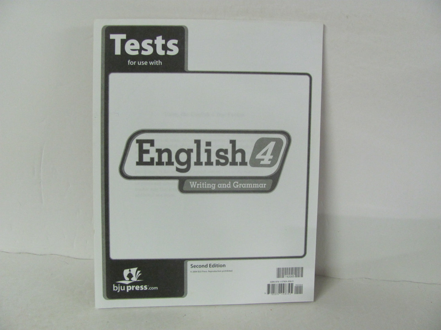 English 4 BJU Press Tests  Pre-Owned 4th Grade Language Textbooks