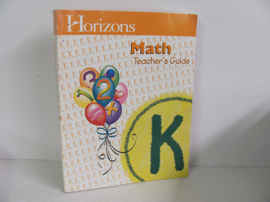 Math K Horizons Teacher Guide  Pre-Owned Christopherson Mathematics Textbooks