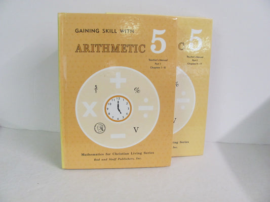 Arithmetic 5 Rod & Staff Teacher Manual  Pre-Owned Mathematics Textbooks