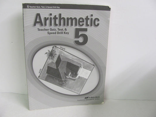 Arithmetic 5 Abeka Quiz/Test Key  Pre-Owned 5th Grade Mathematics Textbooks