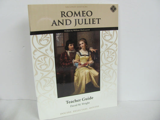 Romeo and Juliet Memoria Press Teacher Guide  Used Shakespeare Fiction Books