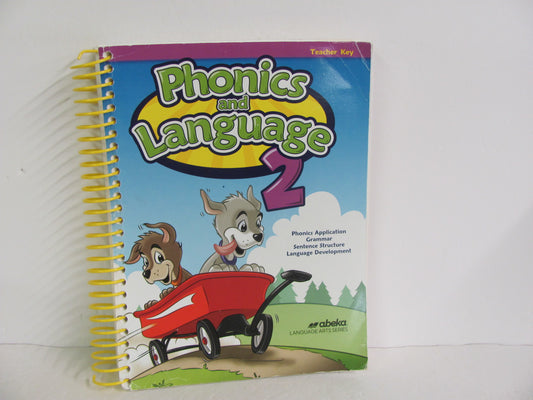 Phonics and Language 2 Abeka Teacher Key  Pre-Owned 2nd Grade Language Textbooks