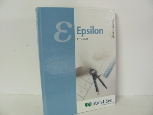 Epsilon Math U See Instruction Manual  Pre-Owned Mathematics Textbooks