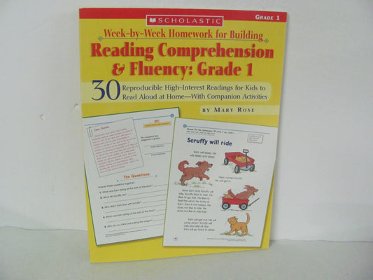 Reading Comprehension Scholastic Pre-Owned Rose 1st Grade Reading Textbooks