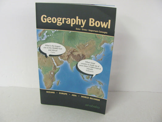 Geography Bowl Abeka Student Book Pre-Owned Middle School History Textbooks