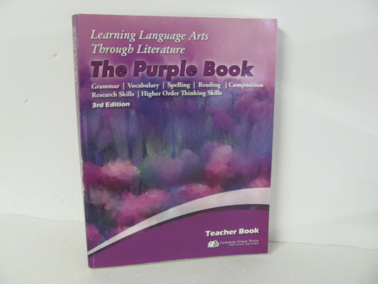 The Purple Book Common Sense Teacher  Used 5th Grade Language Textbooks