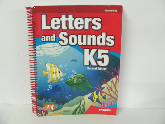 Letters and Sounds K5 Abeka Teacher Key  Pre-Owned Language Textbooks