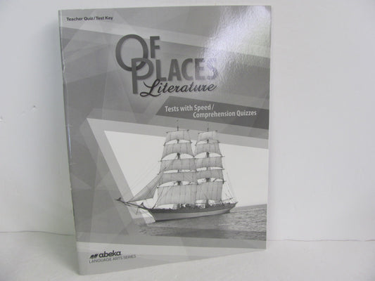 Of Places Literature Abeka Quiz/Test Key  Pre-Owned 8th Grade Reading Textbooks