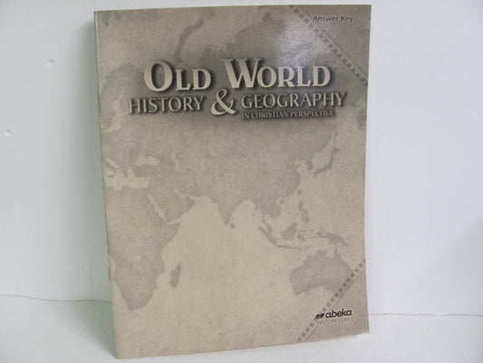 Old World History Abeka Answer Key  Pre-Owned 5th Grade History Textbooks