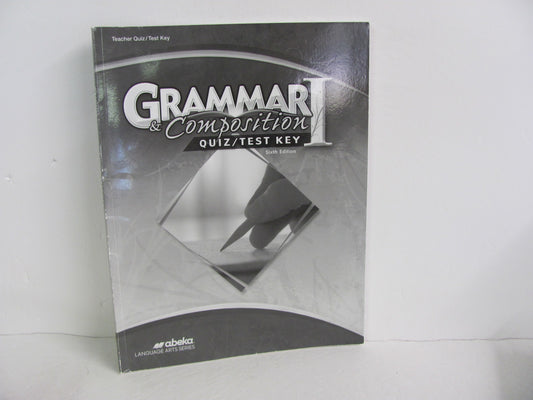 Grammar & Composition 1 Abeka Quiz/Test Key  Pre-Owned Language Textbooks