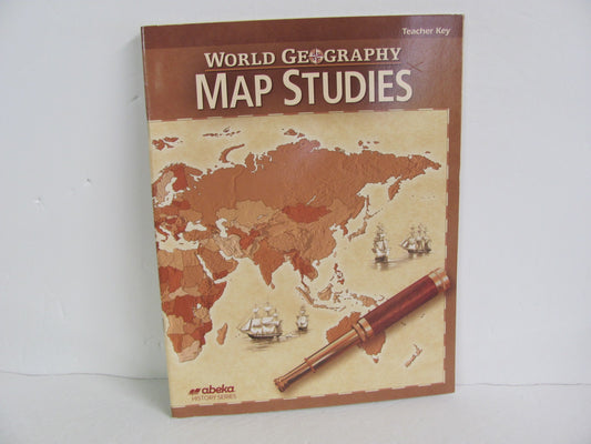 World Geography Map Studies Abeka Teacher Key  Pre-Owned History Textbooks