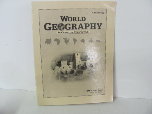 World Geography Abeka Answer Key  Pre-Owned 9th Grade History Textbooks