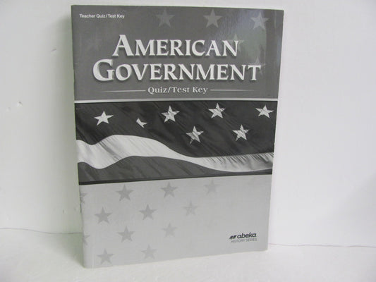 American Government Abeka Quiz/Test Key  Pre-Owned 12th Grade History Textbooks