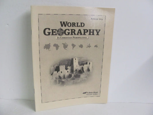 World Geography Abeka Answer Key  Pre-Owned 9th Grade History Textbooks