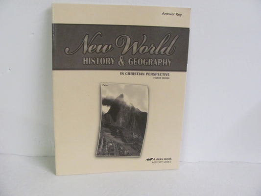 New World History Abeka Answer Key  Pre-Owned 6th Grade History Textbooks