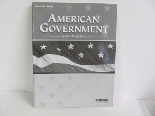 American Government Abeka Quiz/Test Key  Pre-Owned 12th Grade History Textbooks